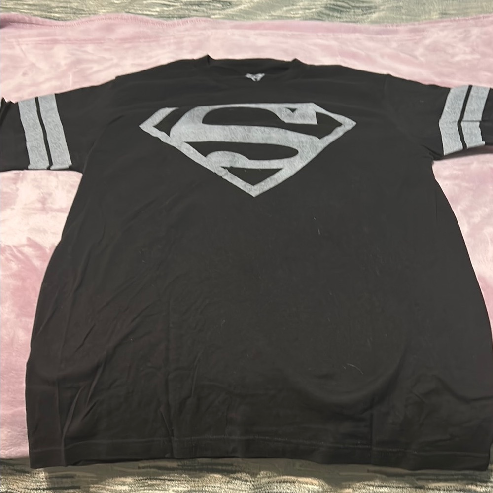 Black Superman Logo Shirt